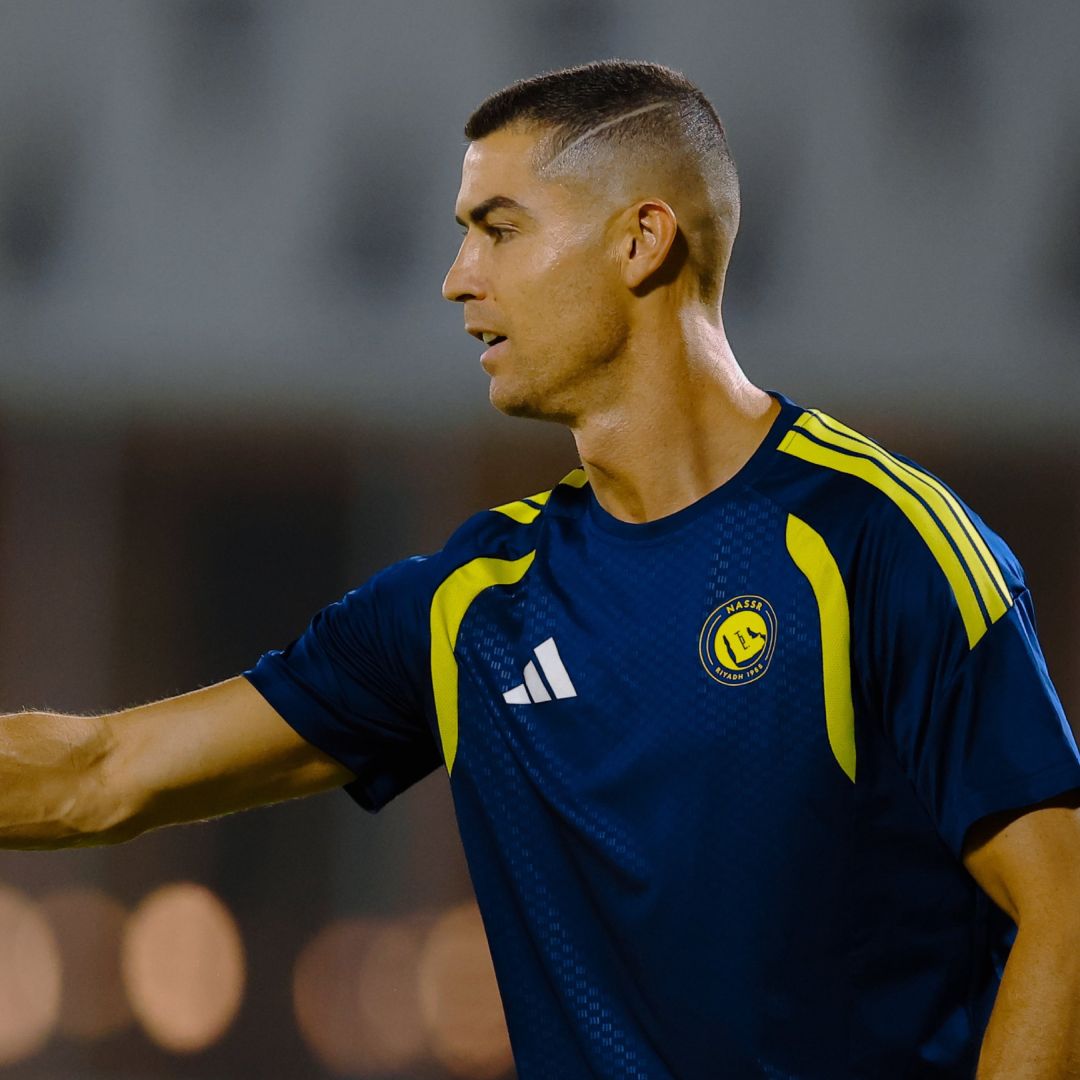 Cristiano Ronaldo durante un entrenamiento del Al-Nassr